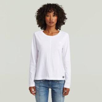 T-shirt med sömmar framtill