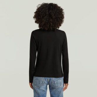 T-shirt med sömmar framtill