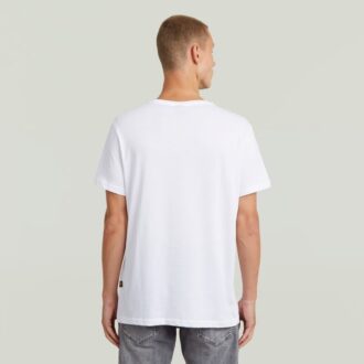 T-shirt med splittrad grafik