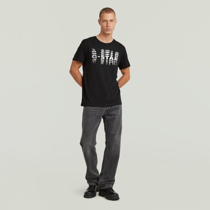 T-shirt med splittrad grafik T-shirt med splittrad grafik