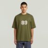 T-shirt med sprayad 89-rygg T-shirt med sprayad 89-rygg