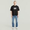 T-shirt med sprayad 89-rygg T-shirt med sprayad 89-rygg
