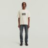 T-shirt med sprayad 89-rygg T-shirt med sprayad 89-rygg