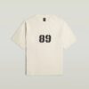 T-shirt med sprayad 89-rygg T-shirt med sprayad 89-rygg