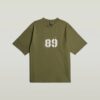 T-shirt med sprayad 89-rygg T-shirt med sprayad 89-rygg