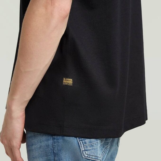 T-shirt med sprayad 89-rygg T-shirt med sprayad 89-rygg