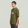 T-shirt med sprayad 89-rygg T-shirt med sprayad 89-rygg
