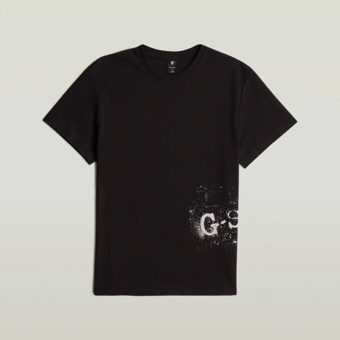 T-shirt med sprayad grafik T-shirt med sprayad grafik