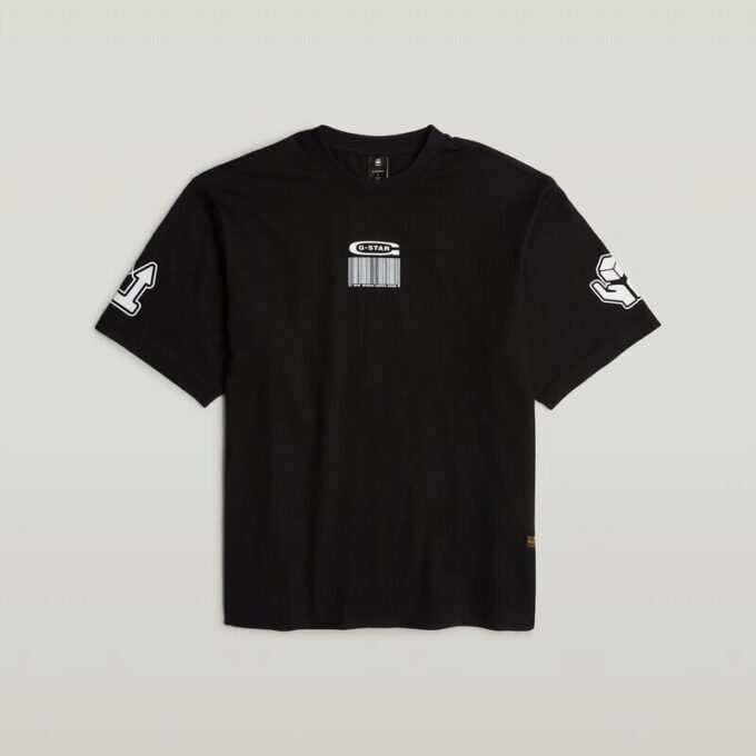 T-shirt med streckkodsmotiv T-shirt med streckkodsmotiv
