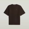 T-shirt med strukturerad logotyp på bröstet