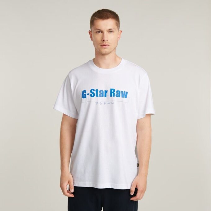 T-shirt med symboltryck och lös passform