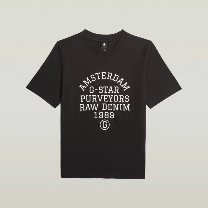 T-shirt med text och grafik T-shirt med text och grafik