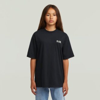 T-shirt med överdimensionerad passform för flickor T-shirt med överdimensionerad passform för flickor