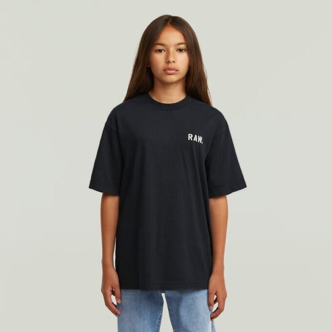 T-shirt med överdimensionerad passform för flickor T-shirt med överdimensionerad passform för flickor