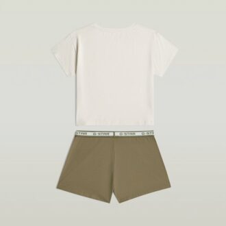 T-shirt och kort pyjamasset