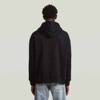 Text Splatters Avslappnad Hoodie