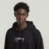 Text Splatters Avslappnad Hoodie Text Splatters Avslappnad Hoodie