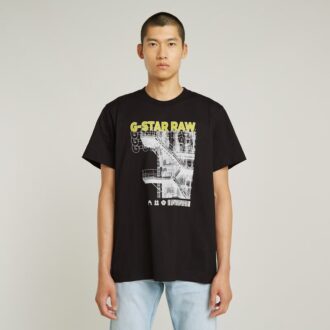 Trappor Grafisk Lös T-shirt
