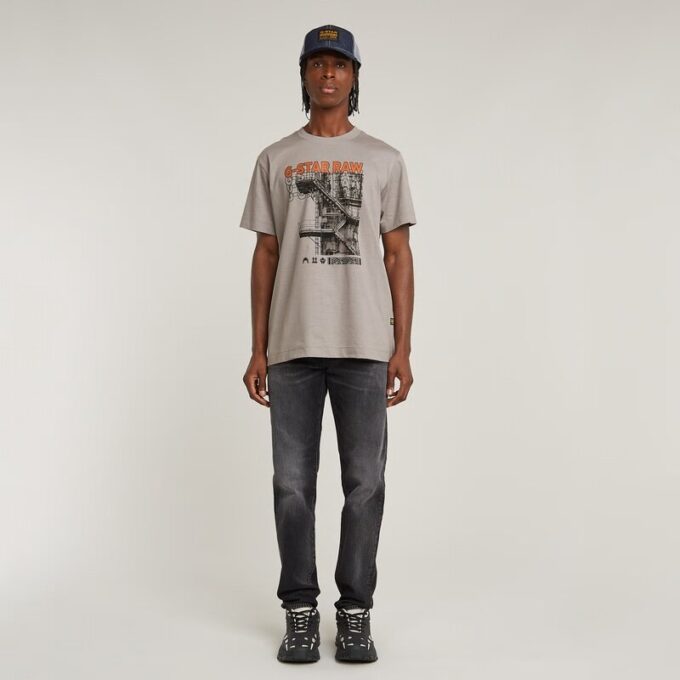 Trappor Grafisk Lös T-shirt Trappor Grafisk Lös T-shirt