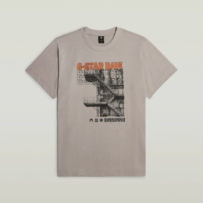 Trappor Grafisk Lös T-shirt Trappor Grafisk Lös T-shirt