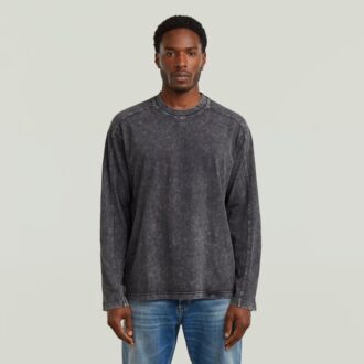Tvättad boxig t-shirt