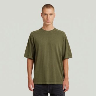Tvättad boxig t-shirt