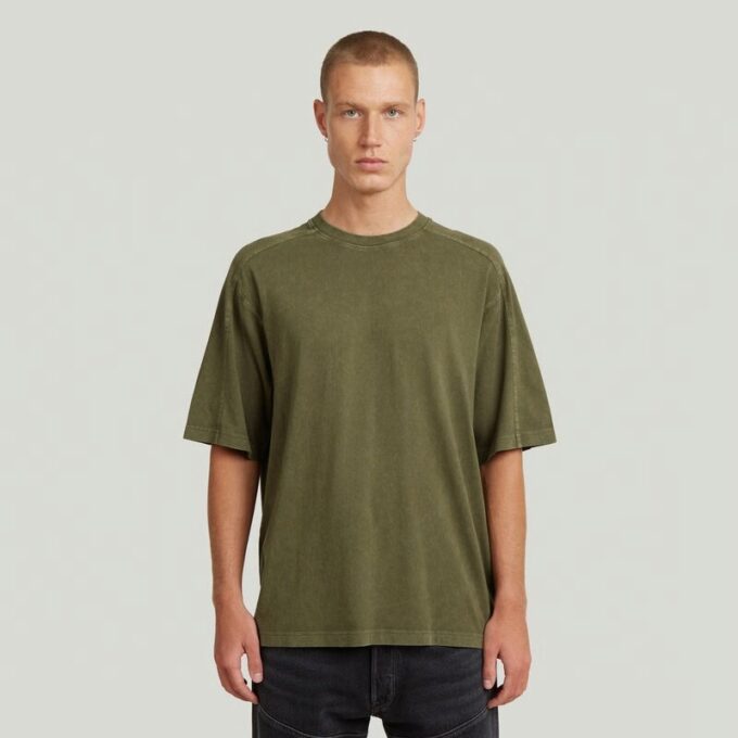 Tvättad boxig t-shirt Tvättad boxig t-shirt