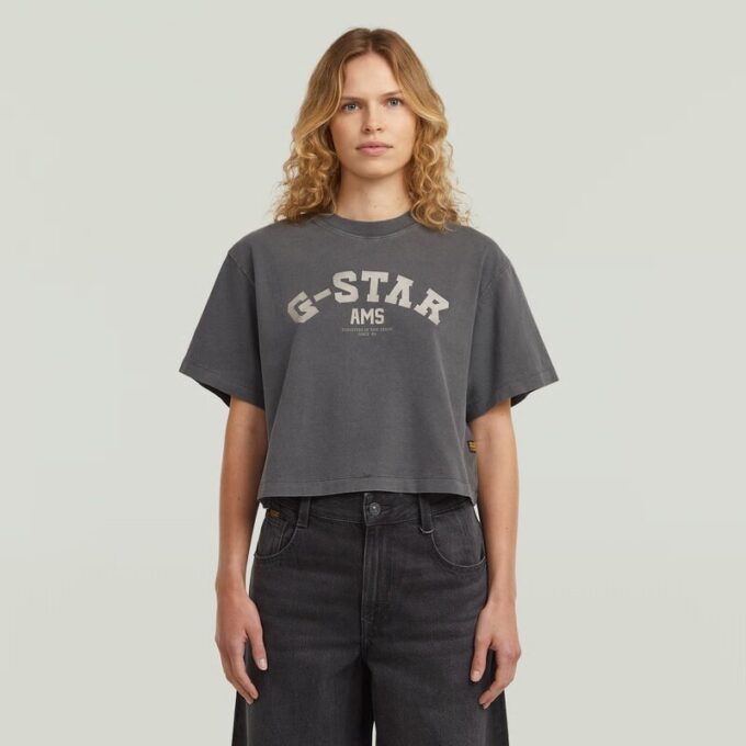 Tvättad boxig t-shirt Tvättad boxig t-shirt