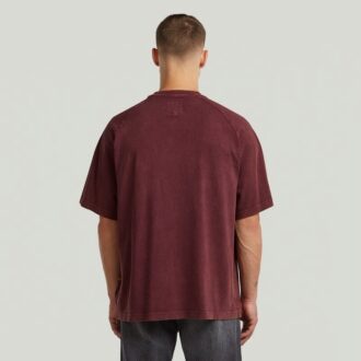 Tvättad boxig t-shirt