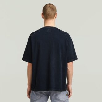Tvättad boxig t-shirt