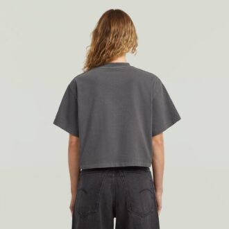 Tvättad boxig t-shirt