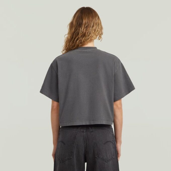 Tvättad boxig t-shirt Tvättad boxig t-shirt