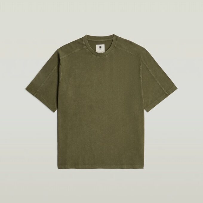 Tvättad boxig t-shirt Tvättad boxig t-shirt