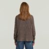 Tvättad lös sköldpaddsstickad pullover Tvättad lös sköldpaddsstickad pullover
