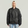 Unisex lädermakroballongbomber Unisex lädermakroballongbomber