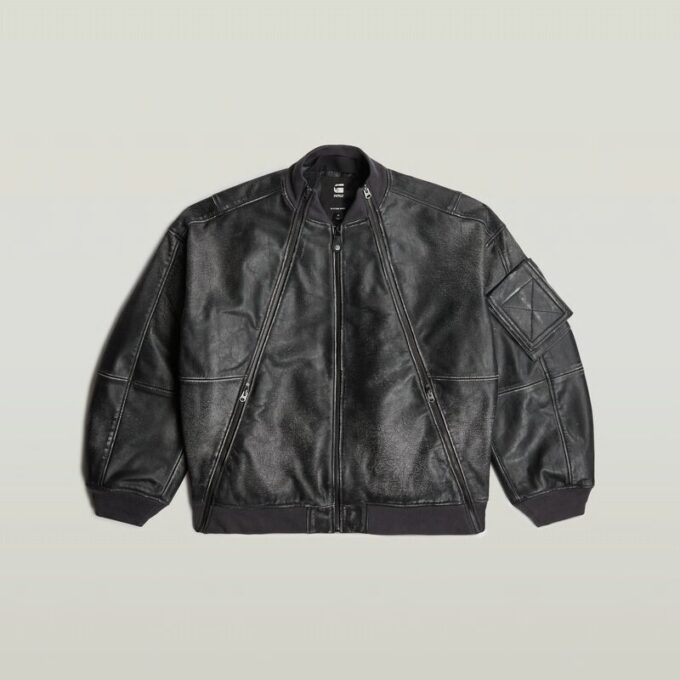 Unisex lädermakroballongbomber Unisex lädermakroballongbomber