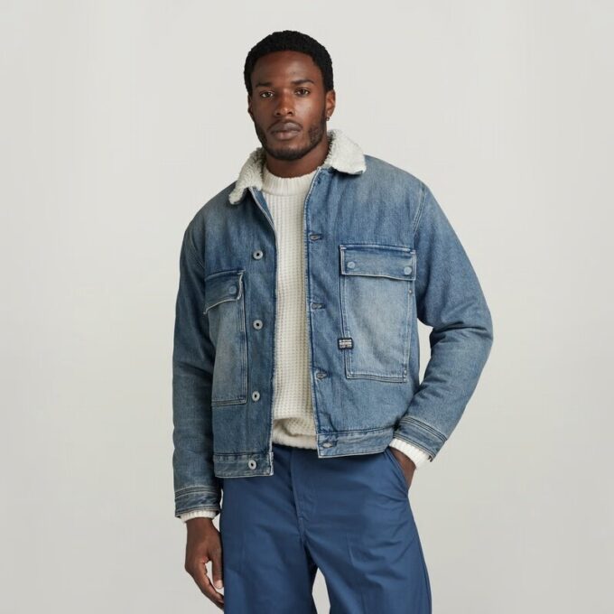Utility Sherpajacka med Flikfickor Utility Sherpajacka med Flikfickor