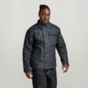 Vadderad denimjacka med däck Vadderad denimjacka med däck