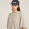 Överfärgad lös t-shirtklänning med sadelärm Överfärgad lös t-shirtklänning med sadelärm