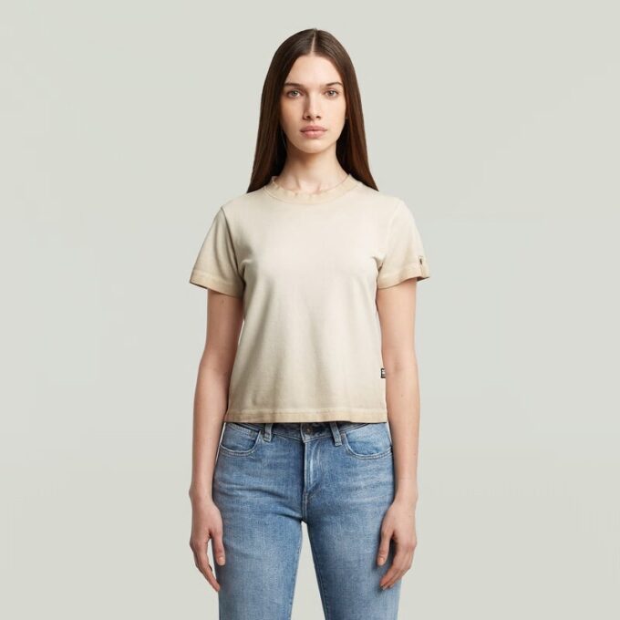 Överfärgad Micro Boxy Topp Överfärgad Micro Boxy Topp