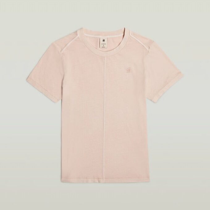 Överfärgad t-shirt med sömmar framtill Överfärgad t-shirt med sömmar framtill