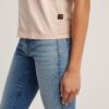 Överfärgad t-shirt med sömmar framtill Överfärgad t-shirt med sömmar framtill