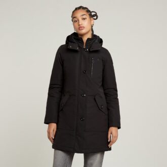 Vodan vadderad smal parkas med huva