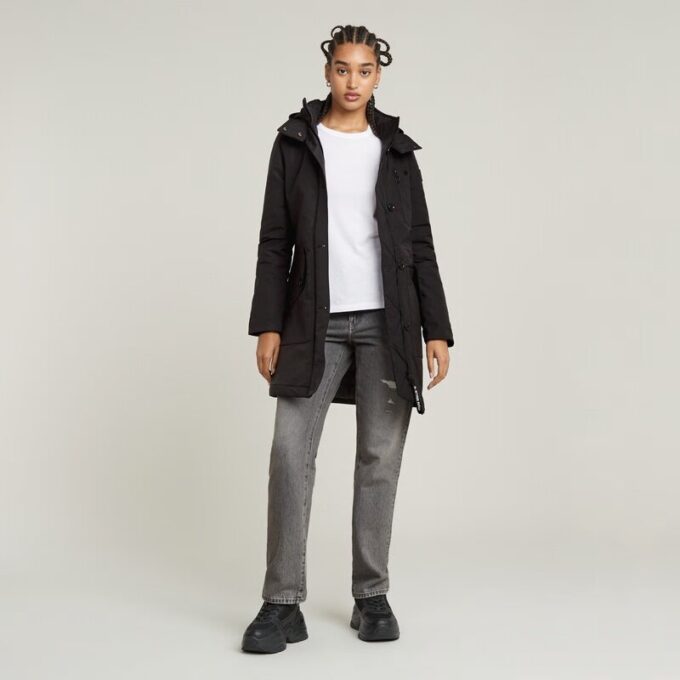 Vodan vadderad smal parkas med huva Vodan vadderad smal parkas med huva