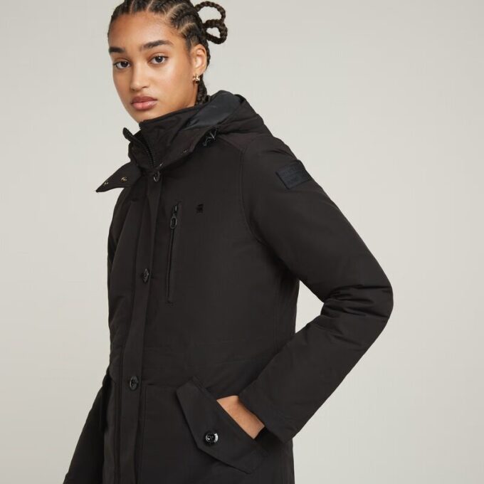 Vodan vadderad smal parkas med huva Vodan vadderad smal parkas med huva