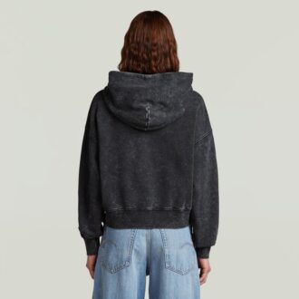 Washed A Line Script Hoodie