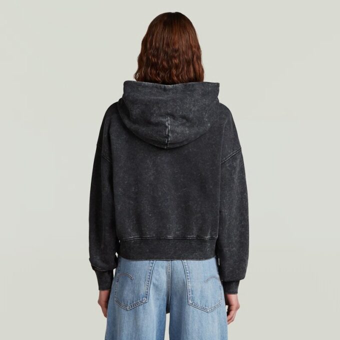 Washed A Line Script Hoodie Washed A Line Script Hoodie
