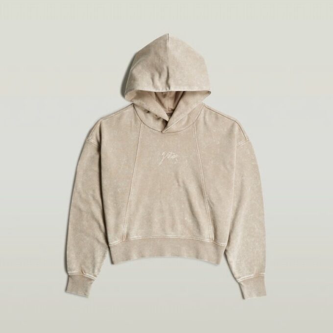 Washed A Line Script Hoodie Washed A Line Script Hoodie