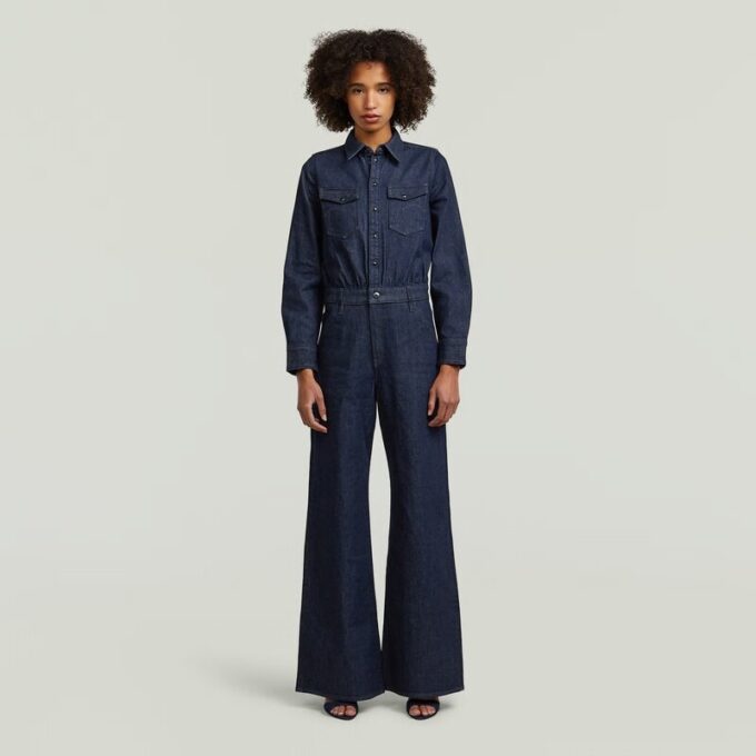 Western Jumpsuit med vida ben Western Jumpsuit med vida ben