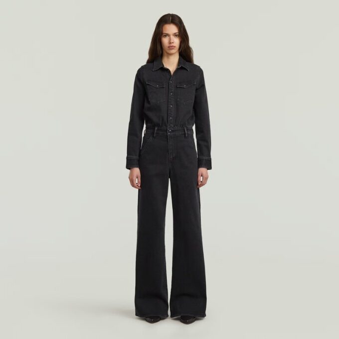 Western Jumpsuit med vida ben Western Jumpsuit med vida ben